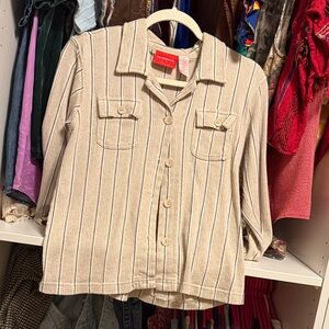 Striped Button-Up Shirt with matching Pants